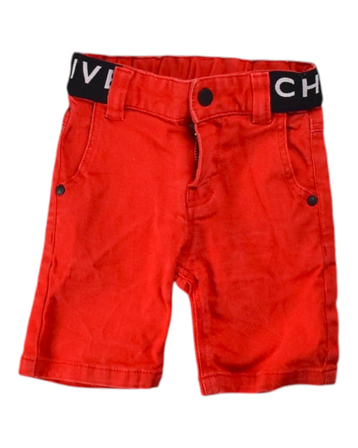 A Red Shorts from Givenchy in size 12-18M for boy. (Front View)