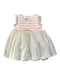 A White Sleeveless Dresses from Petit Bateau in size 3-6M for girl. (Front View)