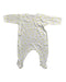 A White Onesies from Petit Bateau in size 3-6M for girl. (Front View)