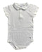 A White Short Sleeve Bodysuits from Petit Bateau in size 6-12M for girl. (Front View)
