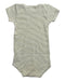 A Beige Short Sleeve Bodysuits from Petit Bateau in size 6-12M for neutral. (Back View)