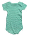 A Green Short Sleeve Bodysuits from Petit Bateau in size 3-6M for neutral. (Back View)
