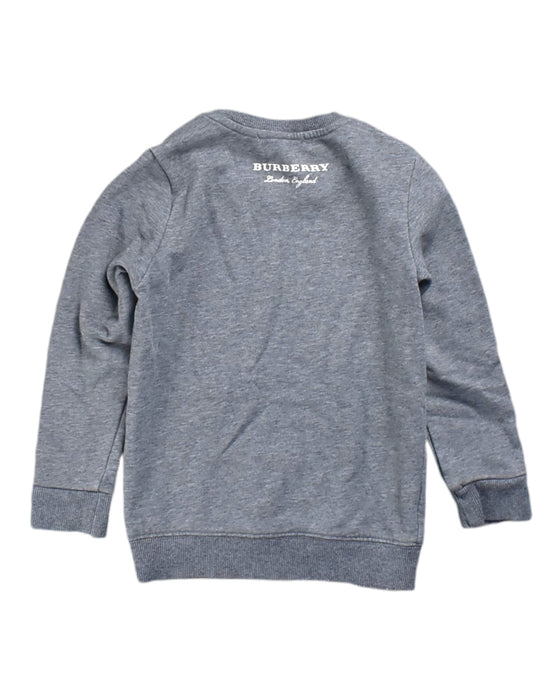 A Grey Crewneck Sweatshirts from Burberry in size 2T for girl. (Back View)