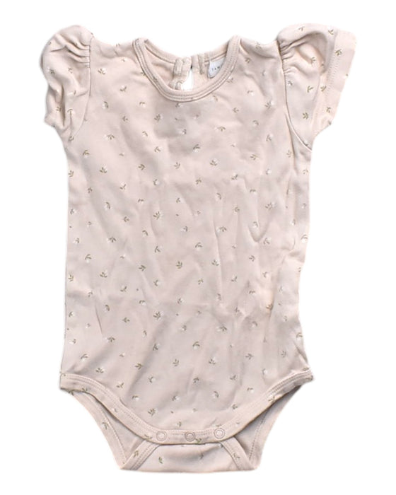 A Ivory Short Sleeve Bodysuits from Jamie Kay in size 6-12M for girl. (Front View)