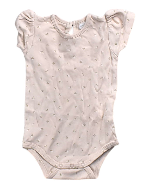A Ivory Short Sleeve Bodysuits from Jamie Kay in size 6-12M for girl. (Front View)