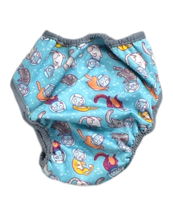 A Multicolour Cloth Diapers from Best Bottom in size 3-6M for boy. (Back View)