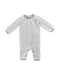 A Grey Short Sleeve Bodysuits from The Little White Company in size 3-6M for neutral. (Front View)