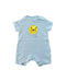 A Blue Rompers from Retykle in size 3-6M for boy. (Front View)