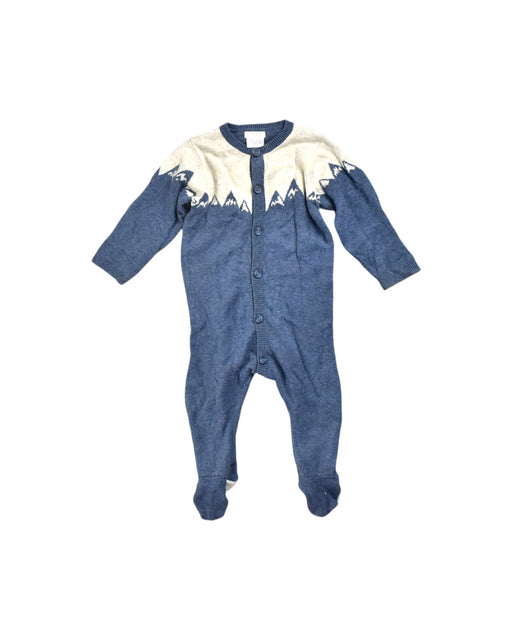 A Blue Onesies from Mamas & Papas in size 3-6M for neutral. (Front View)