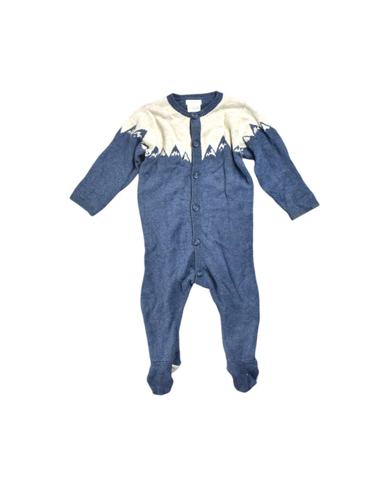 A Blue Onesies from Mamas & Papas in size 3-6M for neutral. (Front View)