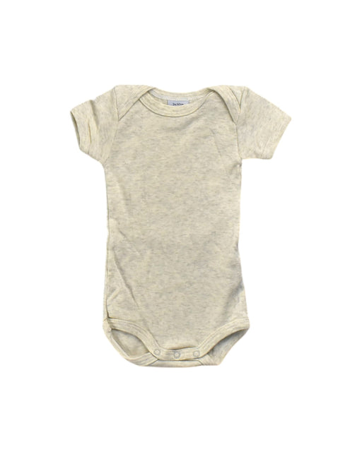 A Yellow Short Sleeve Rompers from Petit Bateau in size 0-3M for neutral. (Front View)