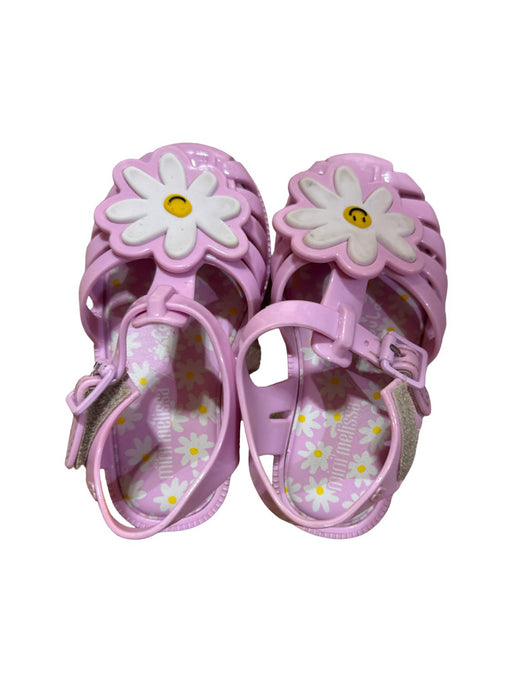 A Pink Sandals from Mini Melissa in size 18-24M for girl. (Front View)