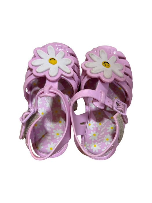 A Pink Sandals from Mini Melissa in size 18-24M for girl. (Front View)