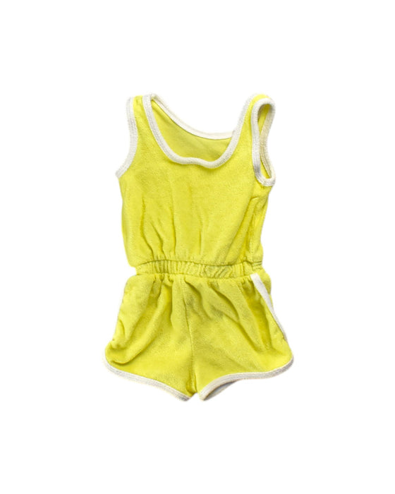 A Yellow Sleeveless Rompers from Retykle in size 6-12M for girl. (Back View)