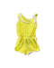 A Yellow Sleeveless Rompers from Retykle in size 6-12M for girl. (Back View)