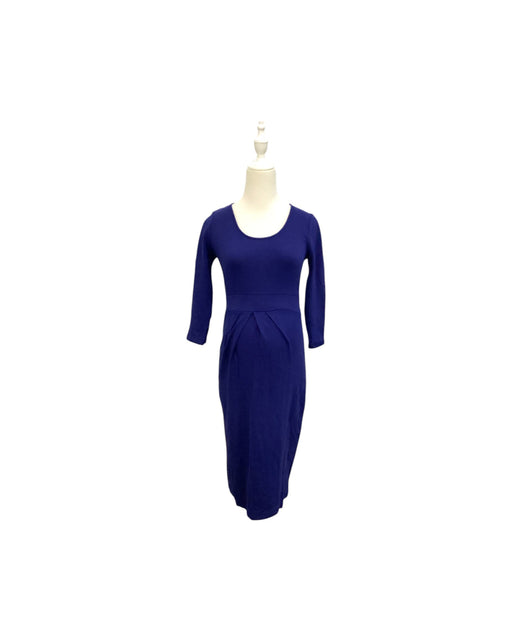 A Blue Long Sleeve Dresses from Isabella Oliver in size S for maternity. (Front View)