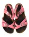 A Pink Sandals from Birkenstock in size 5T for girl. (Back View)