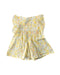A Yellow Short Sleeve Dresses from Bonpoint in size 3T for girl. (Back View)