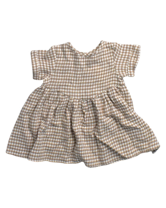 A Beige Short Sleeve Dresses from Quincy Mae in size 18-24M for girl. (Front View)