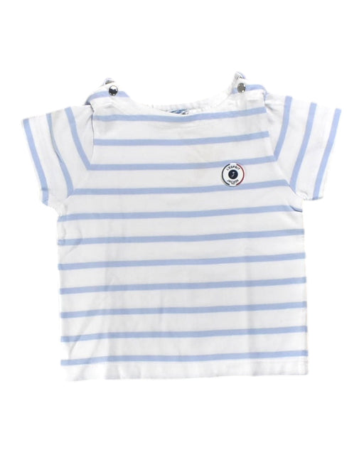 A White Short Sleeve Tops from Jacadi in size 12-18M for boy. (Front View)