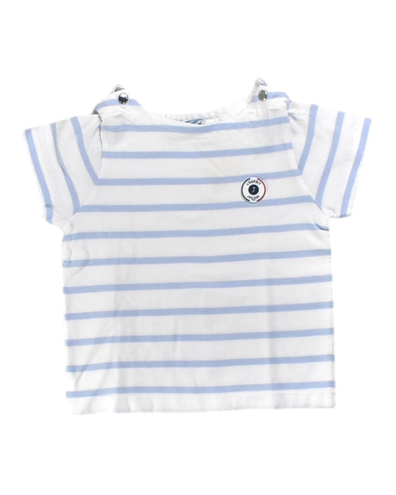 A White Short Sleeve Tops from Jacadi in size 12-18M for boy. (Front View)
