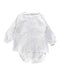 A White Long Sleeve Bodysuits from Dona Carmen in size 18-24M for neutral. (Back View)