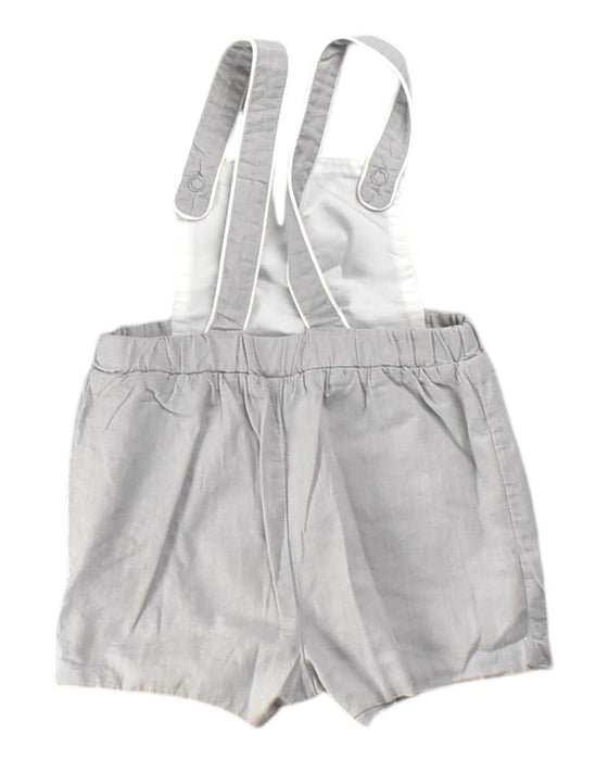 A Grey Overall Shorts from Jacadi in size 6-12M for boy. (Back View)
