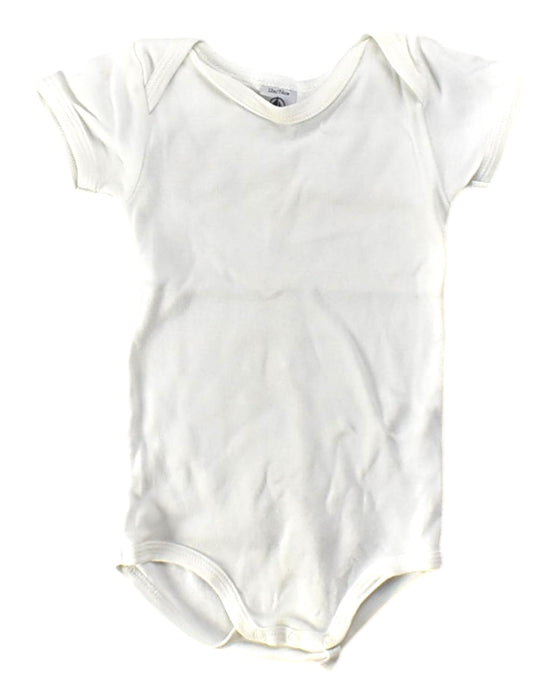 A White Short Sleeve Bodysuits from Petit Bateau in size 6-12M for neutral. (Front View)