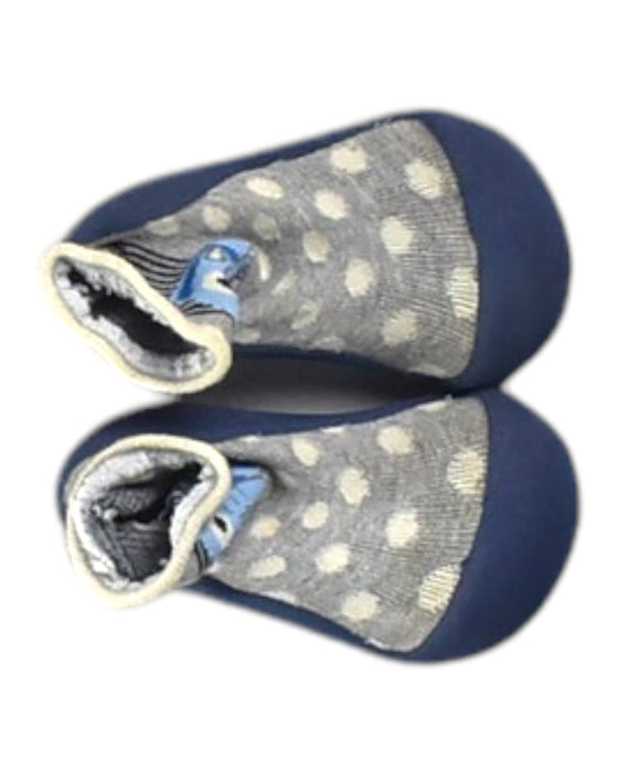 A Blue Booties from Attipas in size 12-18M for boy. (Back View)