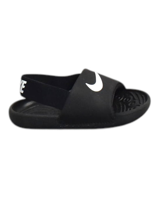 A Black Slippers from Nike in size 12-18M for neutral. (Front View)