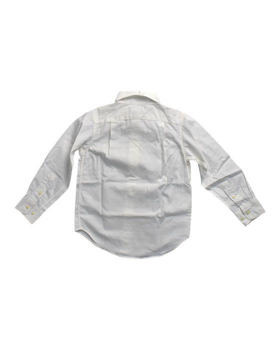 A White Long Sleeve Shirts from Polo Ralph Lauren in size 7Y for boy. (Back View)