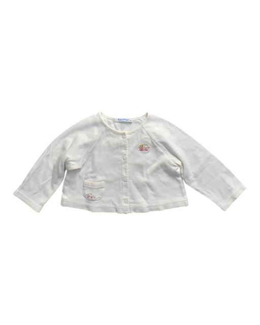 A White Long Sleeve Tops from Familiar in size 12-18M for neutral. (Front View)