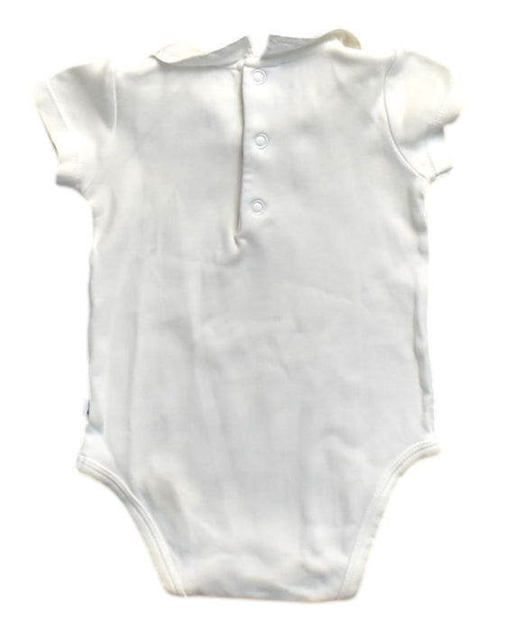 A White Short Sleeve Bodysuits from Jacadi in size 0-3M for neutral. (Back View)