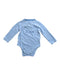 A Blue Long Sleeve Bodysuits from Mothercare in size 12-18M for neutral. (Front View)