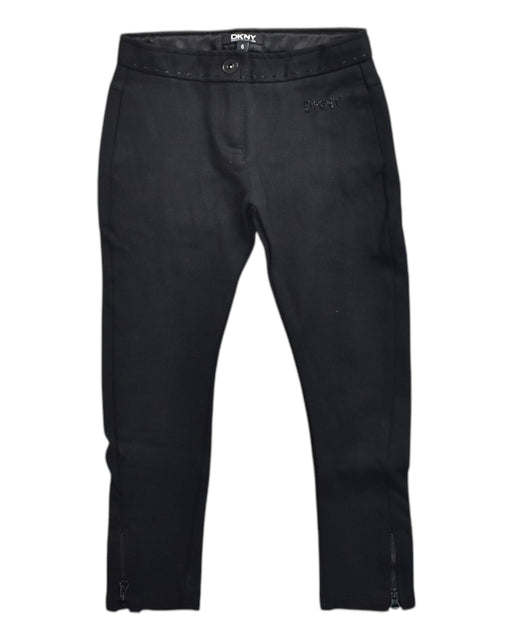 A Black Dress Pants from DKNY in size 6T for girl. (Front View)