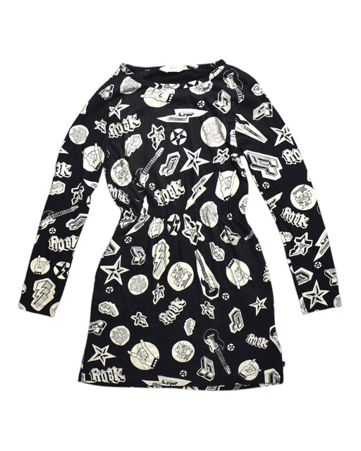 A Black Long Sleeve Dresses from Eleven Paris in size 10Y for girl. (Front View)