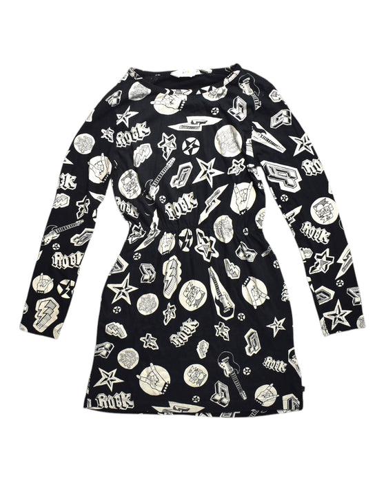 A Black Long Sleeve Dresses from Eleven Paris in size 10Y for girl. (Front View)