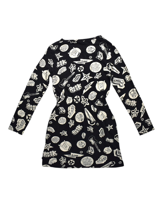 A Black Long Sleeve Dresses from Eleven Paris in size 10Y for girl. (Back View)