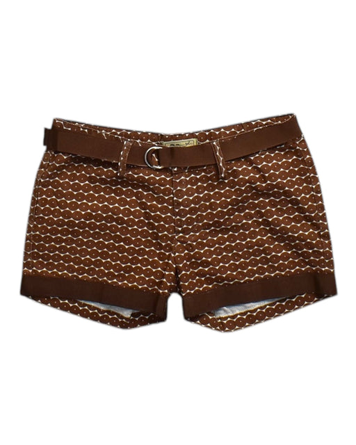A Brown Shorts from MiMiSol in size 6T for girl. (Front View)