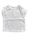 A White Short Sleeve Tops from The Little White Company in size 6-12M for girl. (Front View)