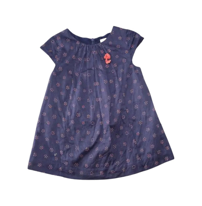 A Navy Short Sleeve Dresses from PONEY in size 6-12M for girl. (Front View)