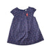 A Navy Short Sleeve Dresses from PONEY in size 6-12M for girl. (Front View)