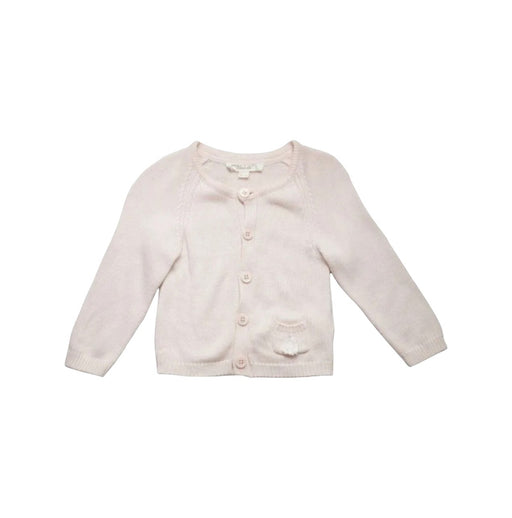 A Pink Cardigans from Chateau de Sable in size 12-18M for girl. (Front View)