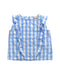 A Blue Sleeveless Tops from Bonpoint in size 4T for girl. (Front View)