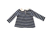 A Navy Long Sleeve Shirts from Petit Bateau in size 6-12M for girl. (Back View)