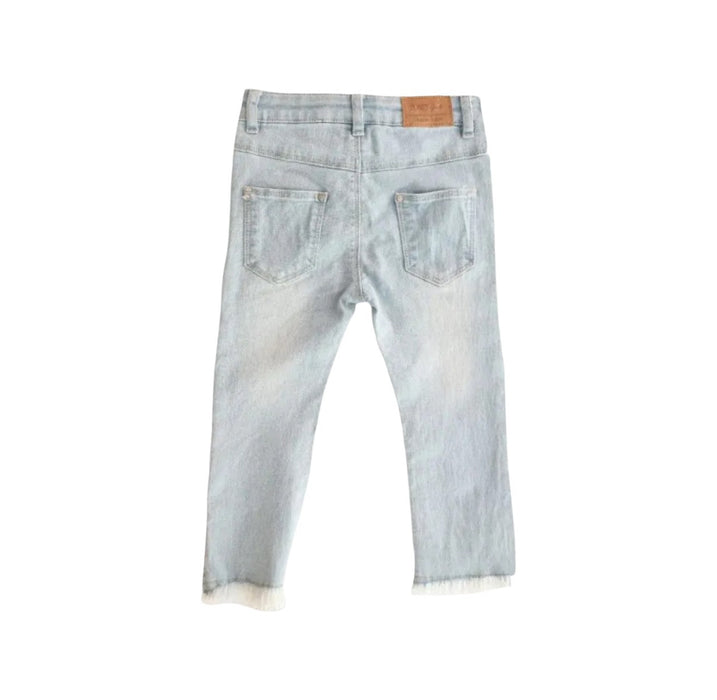 A Blue Jeans from PONEY in size 3T for girl. (Back View)