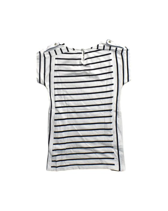 A White Short Sleeve Tops from Chloe in size 6T for girl. (Back View)