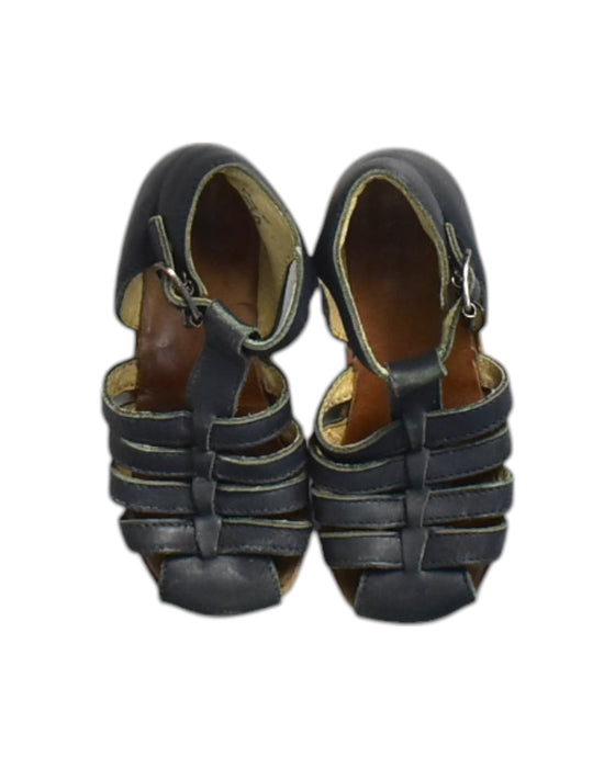 A Black Sandals from Little Mary in size 3T for neutral. (Back View)