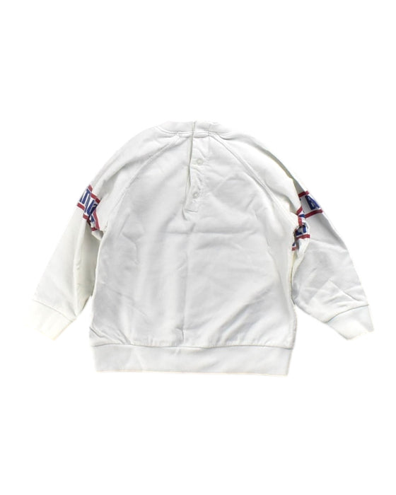 A White Crewneck Sweatshirts from Petit Bateau in size 6-12M for neutral. (Back View)
