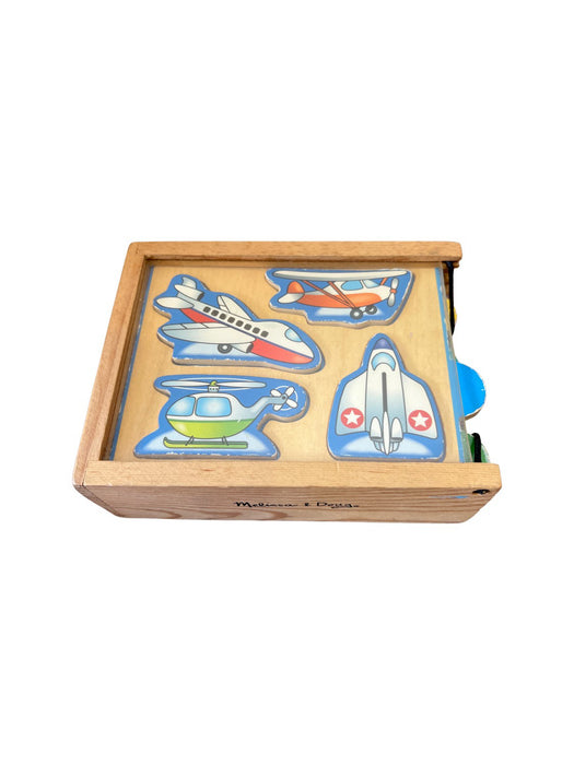 A Blue Board Games & Puzzles from Melissa & Doug in size 2T for neutral. (Front View)